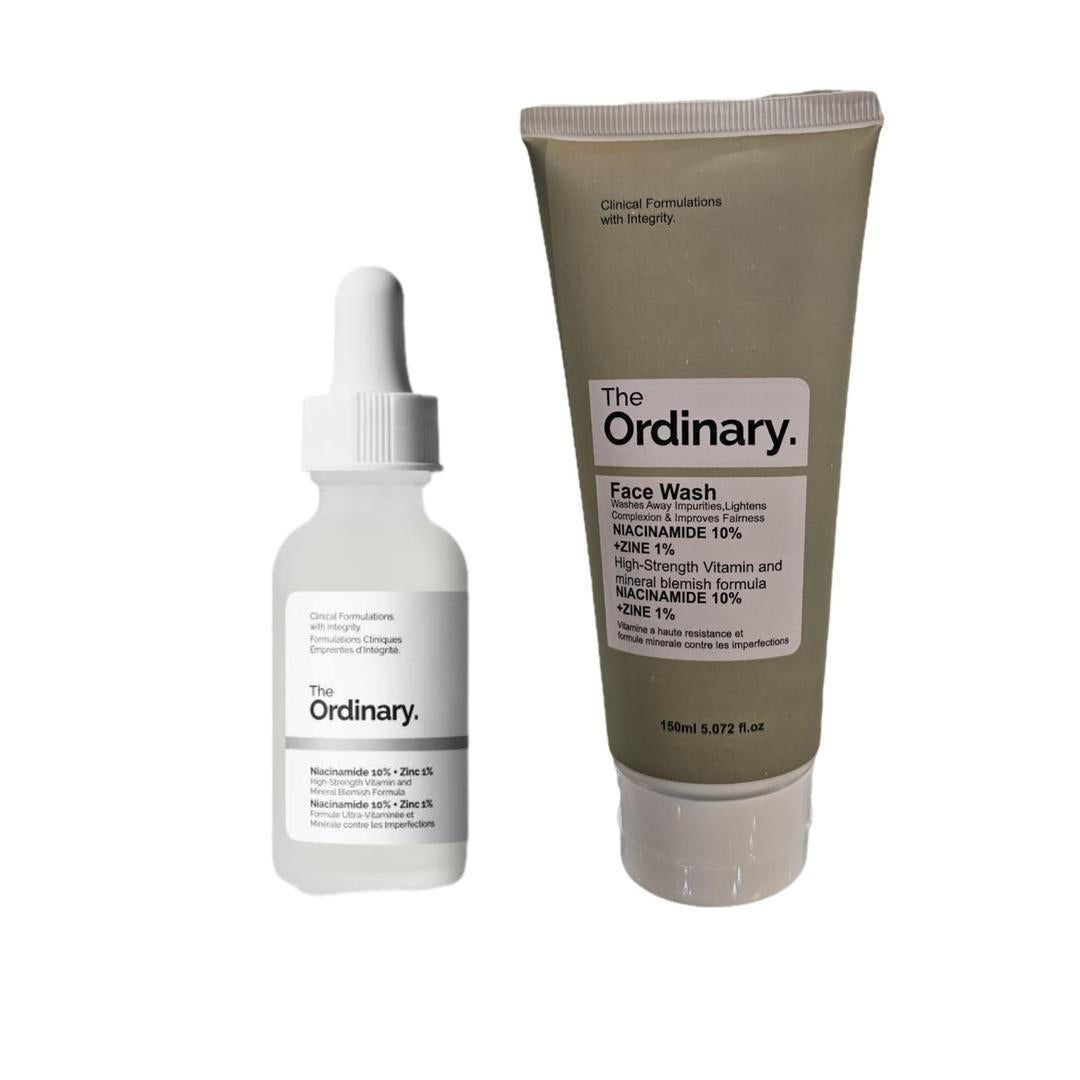 Revitalize Your Skin 2 in 1 Skincare Bundle - 1 x Face Wash & 1 x Niacinamide Serum (2 Pcs)