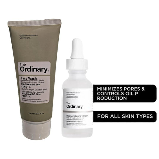 Revitalize Your Skin 2 in 1 Skincare Bundle - 1 x Face Wash & 1 x Niacinamide Serum (2 Pcs)