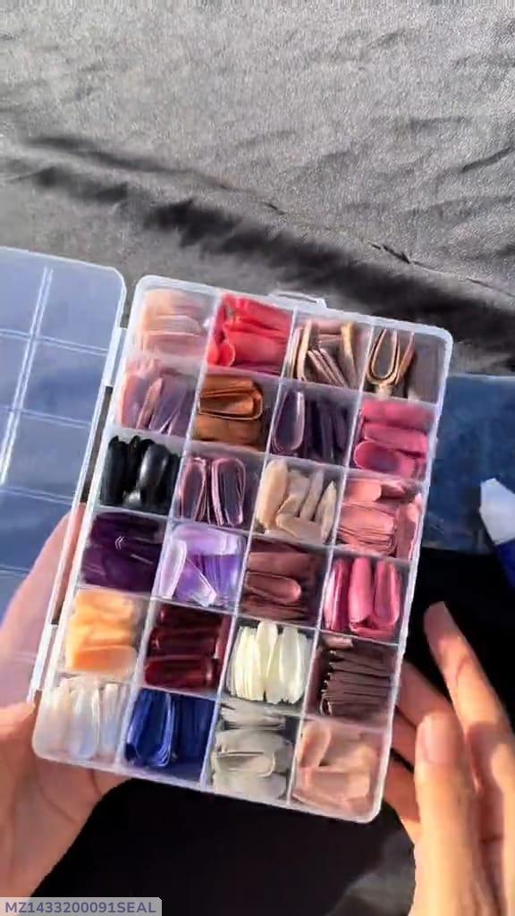 288 Pcs Quick-Drying Fake Nails for Endless Creativity and Customization